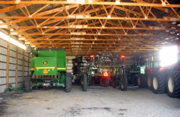Pole shed interior - Lac du Bonnet, MB