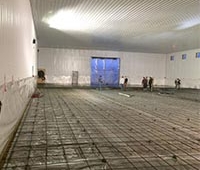 Interior of warehouse project prior to pouring cement - Regina, SK